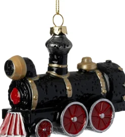 Intratuin kerst ornament Vola locomotief zwart 12 x 4,8 x 10 cm