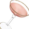 Intratuin kerst ornament wijnglas goud 7,5 x 7,5 x 10 cm