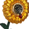 Intratuin kerst ornament zonnebloem goud 8,2 x 3,5 x 13,9 cm