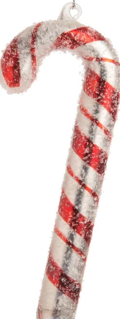 Intratuin kerst ornament Zuurstok rood / wit 5 x 1,5 x 12 cm