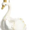 Intratuin kerst ornament zwaan wit 9,5 x 8 x 11,5 cm