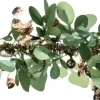 Intratuin kerstslinger Bladik groen / crème 2 m