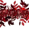 Intratuin kerstslinger met lametta en bladeren rood 200 cm