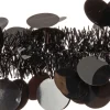 Intratuin kerstslinger met pailletten zwart 200 cm