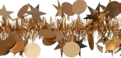 Intratuin kerstslinger met pailletten goud 200 cm