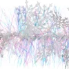 Intratuin kerstslinger met sneeuwvlokken roze / blauw 200 cm