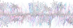Intratuin kerstslinger met sneeuwvlokken roze / blauw 200 cm