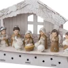 Intratuin kerststal met figuren Leo 13,5 x 9 x 20 cm