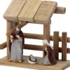 Intratuin kerststal met figuren 15 x 7,5 x 13,5 cm 3-delig