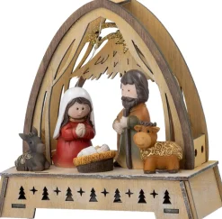 Intratuin kerststal met figuren Maria 15 x 7,7 x 15,2 cm