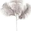 Intratuin kerststeker Mette met veren grijs 60 x 20 x 5 cm