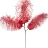 Intratuin kerststeker Mette met veren rood 60 x 20 x 5 cm