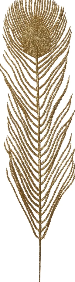 Intratuin kerststeker veer 51 cm goud