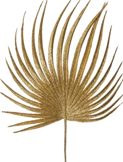 Intratuin kerststeker waaierpalmblad 66 cm goud