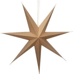 Intratuin kerstster met verlichting goud 18 x 100 x 100 cm