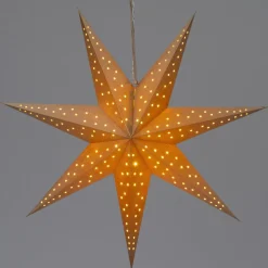 Intratuin kerstster met verlichting stippen beige D 60 H 19 cm