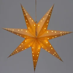Intratuin kerstster met verlichting goud D 60 H 19 cm
