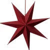 Intratuin kerstster Nula donker rood met verlichting D 60 cm