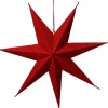 Intratuin kerstster Nula rood met verlichting D 60 cm
