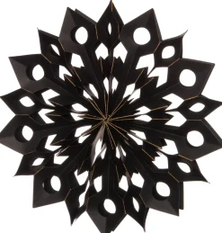 Intratuin kerstster open zwart 20 x 3 x 20 cm
