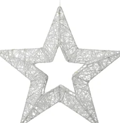Intratuin kerstster wit met verlichting D 36 H 4 cm