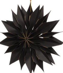 Intratuin kerstster zwart 20 x 3 x 20 cm