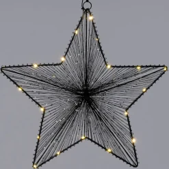 Intratuin kerstster zwart 40 x 5,7 x 38 cm