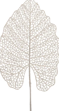 Intratuin kersttak Alocasia met glitter wit 48 cm