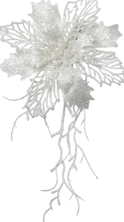 Intratuin kersttak Belle bloem wit 25 cm