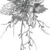 Intratuin kersttak Belle bloem zilver 25 cm