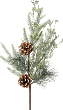 Intratuin kersttak den besneeuwd met dennenappels 60 cm