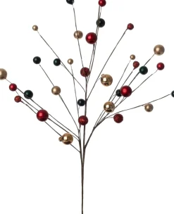 Intratuin kersttak Elin bal rood / groen / goud 60 cm