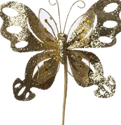 Intratuin kersttak Farfalla vlinder goud 20 cm