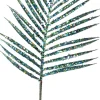 Intratuin kersttak Leona blad blauw 76 cm