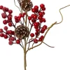 Intratuin kersttak met rode besjes en dennenappels 71 cm
