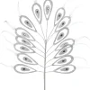 Intratuin kersttak Peco pauwenveer wit 70 cm