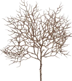 Intratuin kersttak wintertak met glitter bruin 58 cm