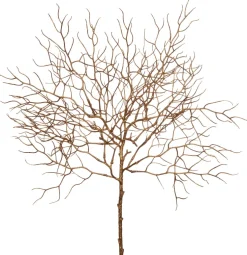 Intratuin kersttak wintertak met glitter goud 58 cm