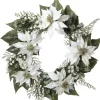 Intratuin krans met kerststerren wit D 61 cm