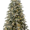 Intratuin kunstkerstboom Arne besneeuwd met 270 lampjes warm wit D 122 H 210 cm