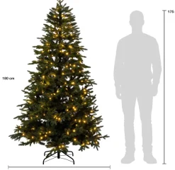 Intratuin kunstkerstboom Arjo met 320 lampjes warm wit D 110 H 180 cm