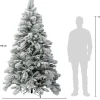 Intratuin kunstkerstboom Denver besneeuwd D 137 H 210 cm