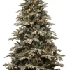 Intratuin kunstkerstboom Glis besneeuwd met 120 lampjes warm wit D 92 H 120 cm