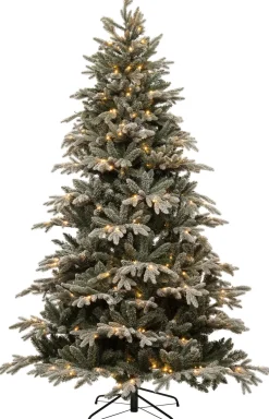 Intratuin kunstkerstboom Glis besneeuwd met 420 lampjes warm wit D 145 H 230 cm