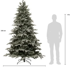 Intratuin kunstkerstboom Glis besneeuwd D 145 H 230 cm