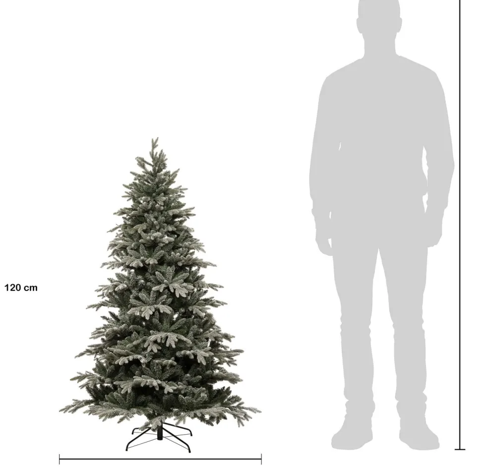 Intratuin kunstkerstboom Glis besneeuwd D 92 H 120 cm