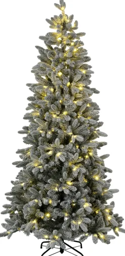 Intratuin kunstkerstboom Helle besneeuwd met 430 lampjes warm wit D 120 H 240 cm