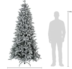 Intratuin kunstkerstboom Helle besneeuwd D 104 H 210 cm