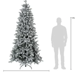 Intratuin kunstkerstboom Helle besneeuwd D 120 H 240 cm