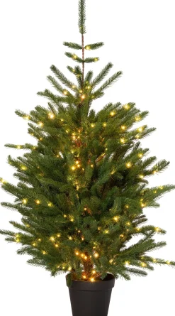 Intratuin kunstkerstboom Karl in pot 270 lampjes warm wit D 104 H 150 cm